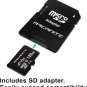 128GB Microsdxc Memory Card with Adapter - A1, UHS-I U3, V30, 4K, C10, Micro SD,