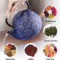 Cast Iron Teapot, Large Capacity 40Oz Tea Kettle with Infuser for Stove Top, Sak