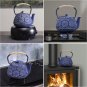 Cast Iron Teapot, Large Capacity 40Oz Tea Kettle with Infuser for Stove Top, Sak