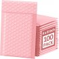 Bubble Mailers 4X8 Inch 100Pc Light Pink Shipping Bags, Chic Packaging Bags for