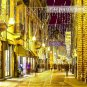 Dazzle Bright 360 LED Christmas Icicle Lights, 29.5 FT 8 Modes Curtain Fairy Lig