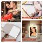 COSMIRROR Rechargeable Lighted Makeup Vanity Mirror with 3 Colors Lighting, Ligh