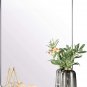 ANDY STAR Brushed Nickel Mirror for Bathroom, 22"X30" Silver Metal Frame Wall Mi
