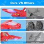 6 Pack Airplane Launcher Toy,7.4" F-35 Foam LED Plane,Catapult Plane with 6 Stic