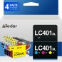 LC401XL High Yield Ink Cartridges Replacement Compatible for Brother LC401 XL LC