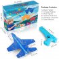 3 Pack LED Airplane Launcher Toys, F-16 Fighting Falcon Toys for Boy Gift, 9.1"