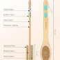 Metene Shower Brush with Soft and Stiff Bristles, Bath Dual-Sided Long Handle Ba