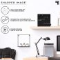 Sharper Image® LED Light-Up Word Clock, 7.75" Modern Design, Electronic Accent W