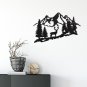 Metal Deer Wall Art Forest Deer Wall Decor Metal Mountain Deer Cabin Decor Deer