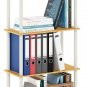 (99557BE/WH) Turn-N-Tube 4-Tier Multipurpose Shelf Display Rack - Beech/White