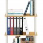 (99557BE/WH) Turn-N-Tube 4-Tier Multipurpose Shelf Display Rack - Beech/White