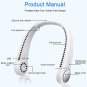 Portable Neck Fan Hands Free Bladeless Neck Fan, 360° Cooling Hanging Fan, USB R