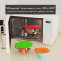 7 Pack Silicone Lids, Microwave Splatter Cover, 5 Sizes Reusable Heat Resistant