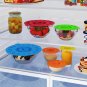 7 Pack Silicone Lids, Microwave Splatter Cover, 5 Sizes Reusable Heat Resistant