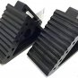 70472 Solid Rubber Heavy Duty Black Wheel Chock 2-Pack, 8" X 4" X 6"