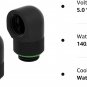 Hydro X Series 90° Rotary Adapter Twin Pack, Black, Model Number: CX-9055009-WW