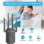Wifi Extender 1200Mbps| Covers up to 1000 Sq. Ft and 20 Devices | Wifi Extender