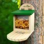 MIXXIDEA Wooden Squirrel Feeder Box,Squirrel Feeders for outside Garden,Squirrel