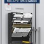 6-Tier Magnetic File Holder - No Drilling Installation File Organizer, Large Cap