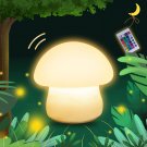 Mushroom Lamp, Rechargeable Mushroom Night Light, Multi-Color LED Mushroom Night