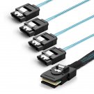 1396-N Cmple - Internal Mini SAS to SATA Cable, SFF-8087 Host to 4X SATA Targ...