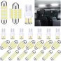 24 Pieces Dome Light LED Car Bulb Kit Set T10 31 Mm 42 Mm Festoon Bulbs LED Inte