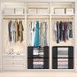 2 Pack Clothes Storage, Foldable Blanket Storage Bags, Storage Containers for Or