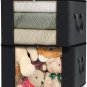 2 Pack Clothes Storage, Foldable Blanket Storage Bags, Storage Containers for Or