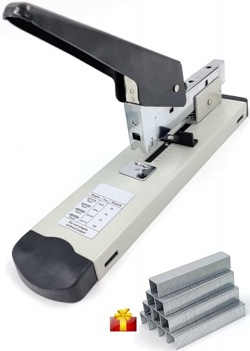 Kongjee 100-Sheet Heavy Duty Stapler with 1000 Staples, Paper Stapler, High Capa