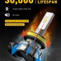 H11/H8/H16 LED Fog Light Bulbs or DRL, 6000 Lumens 6500K Cool White Light, 300%