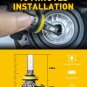 H11/H8/H16 LED Fog Light Bulbs or DRL, 6000 Lumens 6500K Cool White Light, 300%