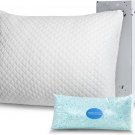 Shredded Memory Foam Pillow Queen Size - Premium Adjustable Loft Hypoallergenic