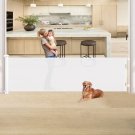 137 Inches Extra Wide Retractable Baby Gate - Indoor/Outdoor, for Doorways and S