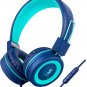 Headphones for Kids with Microphone for School - 85Db/95Db Volume Control, Wired