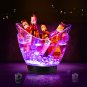 LED Ice Buckets 5L Clear PS+ABS Plastic Ice Bucket RGB Colors Changing LED Coole
