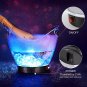 LED Ice Buckets 5L Clear PS+ABS Plastic Ice Bucket RGB Colors Changing LED Coole