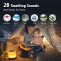 White Noise Machine,  Sleep Sound Machine with 20 Soothing Sounds, 6 Colors Nigh