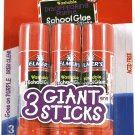 Elmer'S Disappearing Purple School Glue Sticks, Washable, 22 Grams, 3 Count