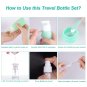 16 Pack Travel Bottles Set for Toiletries, TSA Approved Travel Containers Leak P