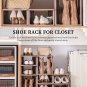 Narrow Shoe Rack - 5 Tiers Stackable Shoe Storage Stand for Entryway Hallway and