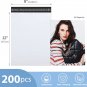 Poly Mailers 9X12 200 Pack, Strong Adhesive Shipping Bags for Clothing, Waterpro