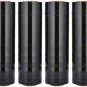 PSBM Black Stretch Wrap, 8 Pack, 18 Inch X 1500 Feet, 80 Gauge, Plastic Cling Da
