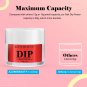 Dipping Powder Red Color, Classic Bright Red Nail Dip Powder French Nail Art Sta