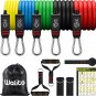 Resistance Bands Set - Exercise Bands with Handles, Door Anchor, Legs Ankle Stra