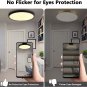 15.7 Inch LED Flush Mount Ceiling Light Fixture, 3000K-6500K LED Ceiling Light C