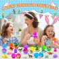 60 PCS Prefilled Easter Eggs, Easter Eggs with Toys Inside, Easter Basket Stuffe