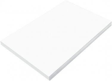 Prang (Formerly Sunworks) Construction Paper, Bright White, 12" X 18", 100 Sheet