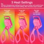 Heated Eyelash Curlers  Electric Eye Lash Curler with Mascara Comb & Brush - Thr