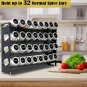 Ardier 4 Tier Spice Rack Organizer with 32 Square Spice Jars and 160 Spice Label