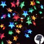 Huacenmy Outdoor Solar Star String Lights 30Ft 50LED Multicolor Star Twinkle Lig
